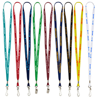 3/8" Overseas Silkscreen Lanyard - 8-10 Weeks